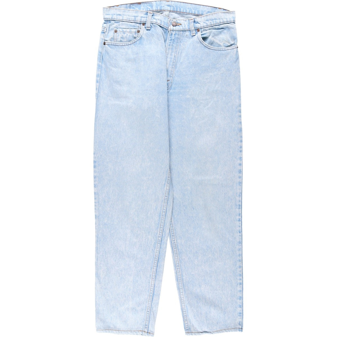 ~90'S Levi's 550 Tapered Denim Pants, Made in USA, Men's W34 (approx.), Vintage cotton blue type Vintage Second Hand
