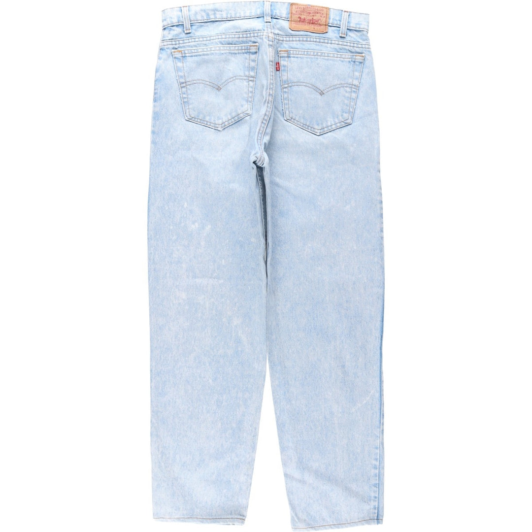 ~90'S Levi's 550 Tapered Denim Pants, Made in USA, Men's W34 (approx.), Vintage cotton blue type Vintage Second Hand