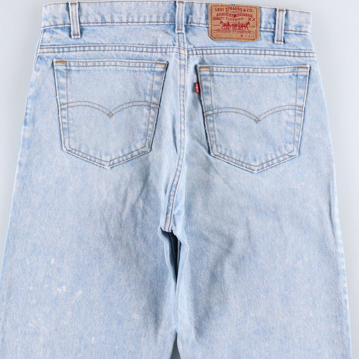 ~90'S Levi's 550 Tapered Denim Pants, Made in USA, Men's W34 (approx.), Vintage cotton blue type Vintage Second Hand