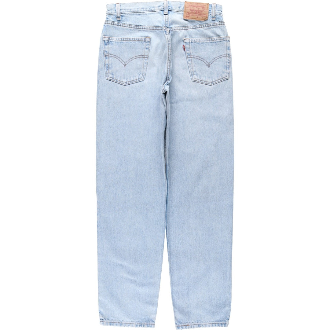00'S Levi's 550 Relaxed Fit Tapered Denim Pants for Men, W31 cotton blue type Vintage Second Hand