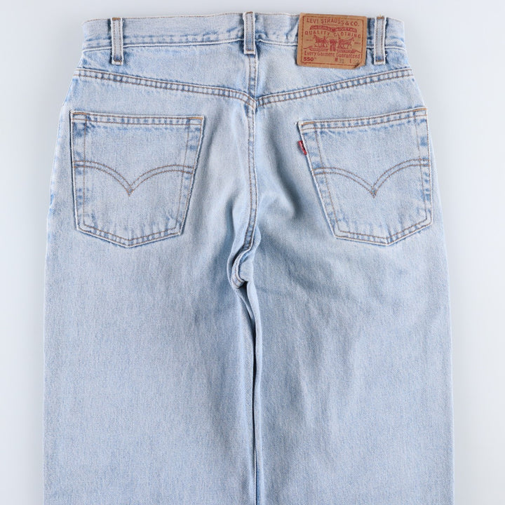 00'S Levi's 550 Relaxed Fit Tapered Denim Pants for Men, W31 cotton blue type Vintage Second Hand