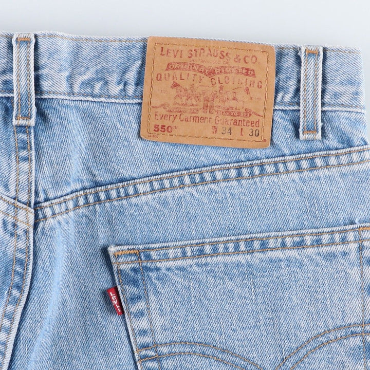 00'S Levi's 550 Relaxed Fit Tapered Denim Pants Men's W34 cotton blue type Vintage Second Hand