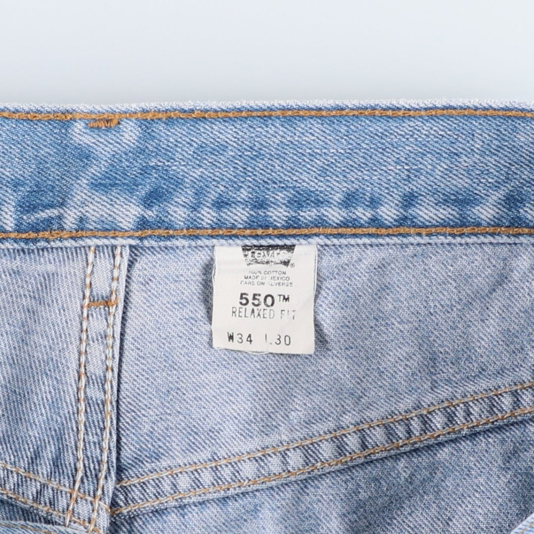 00'S Levi's 550 Relaxed Fit Tapered Denim Pants Men's W34 cotton blue type Vintage Second Hand