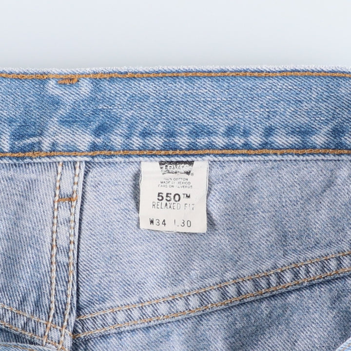 00'S Levi's 550 Relaxed Fit Tapered Denim Pants Men's W34 cotton blue type Vintage Second Hand