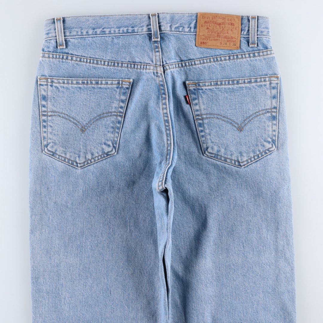 00'S Levi's 550 Relaxed Fit Tapered Denim Pants Men's W34 cotton blue type Vintage Second Hand