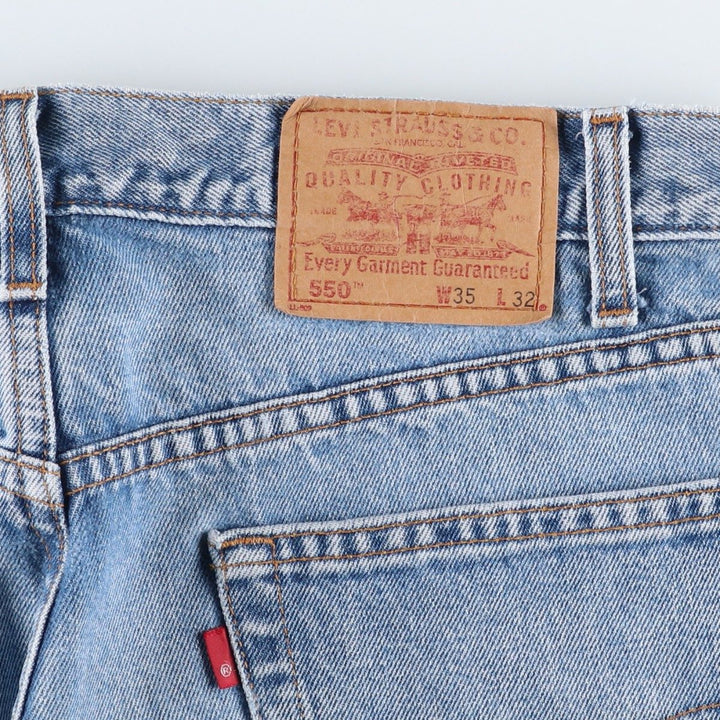1990'S Levi's 550-4891 Relaxed Fit Tapered Denim Pants, Men's W35 (approx.), Vintage cotton blue type Vintage Second Hand