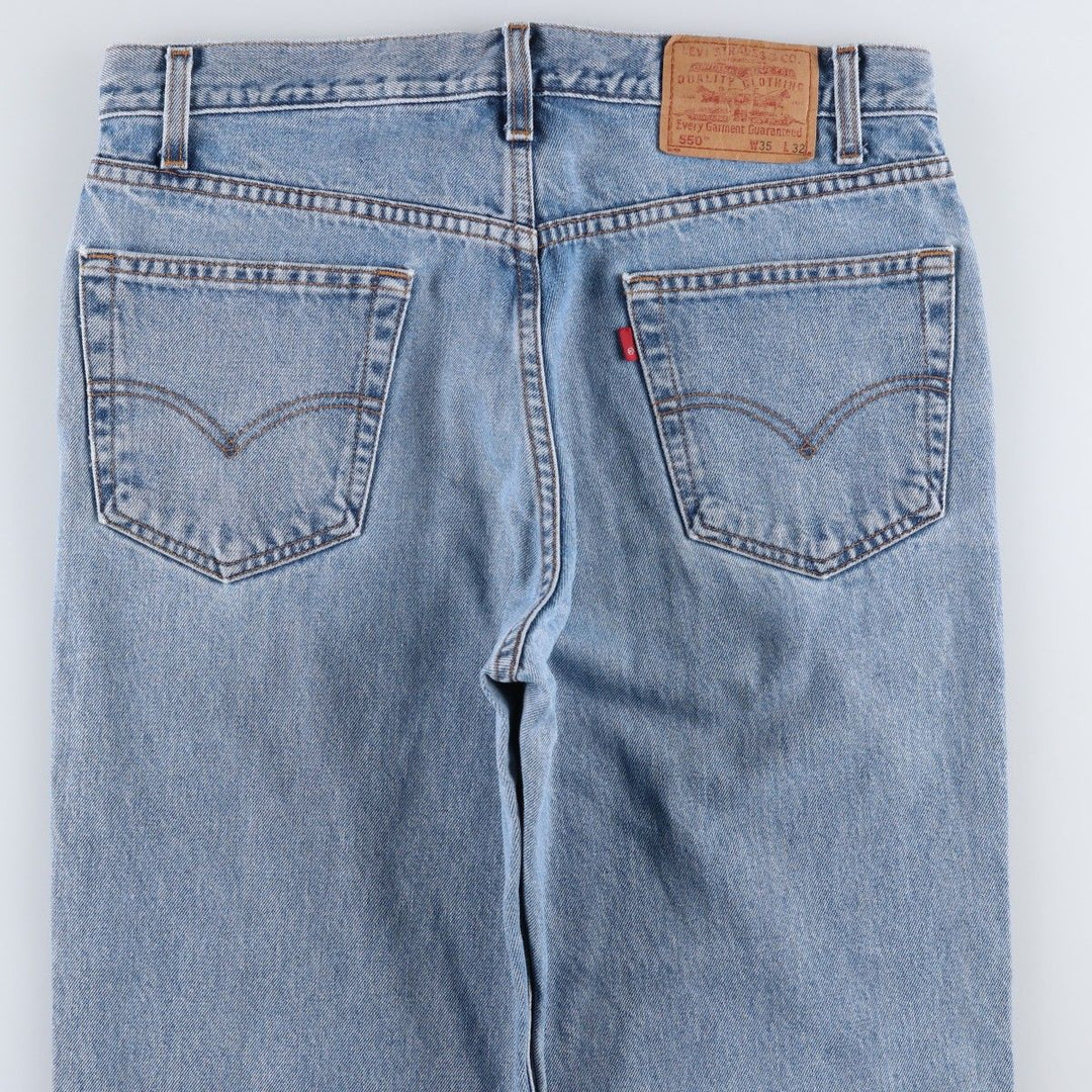 1990'S Levi's 550-4891 Relaxed Fit Tapered Denim Pants, Men's W35 (approx.), Vintage cotton blue type Vintage Second Hand