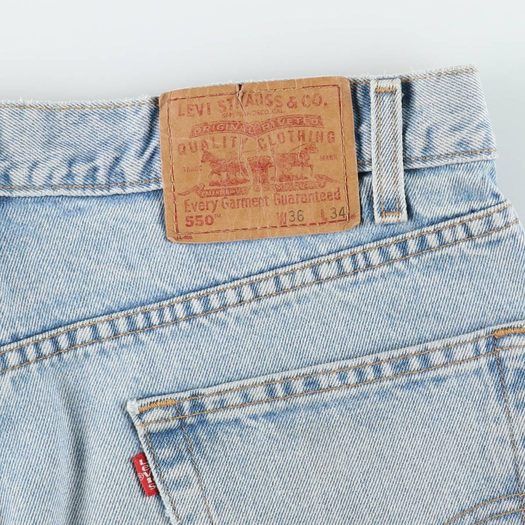 2000'S Levi's 550 Relaxed Fit Tapered Denim Pants, W36 L34 (equivalent to men's W35) cotton blue type Vintage Second Hand