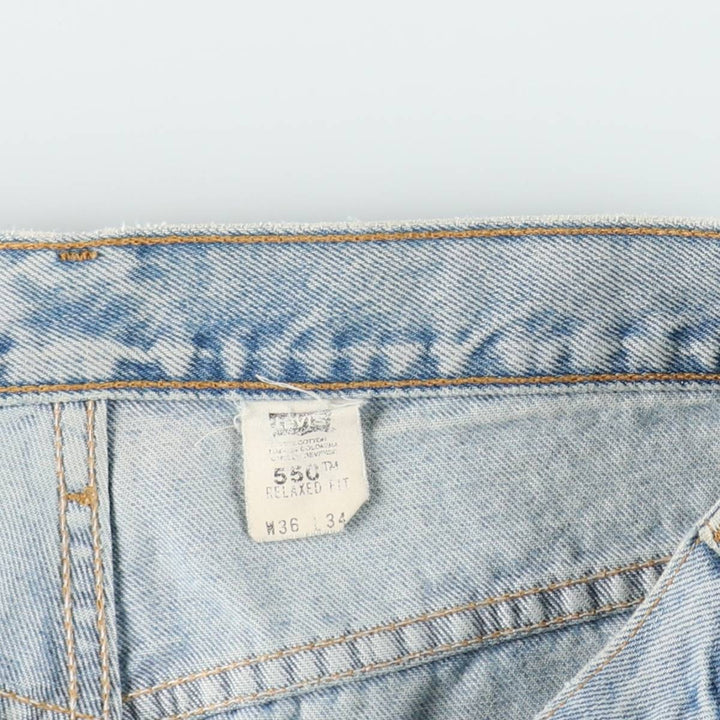 2000'S Levi's 550 Relaxed Fit Tapered Denim Pants, W36 L34 (equivalent to men's W35) cotton blue type Vintage Second Hand