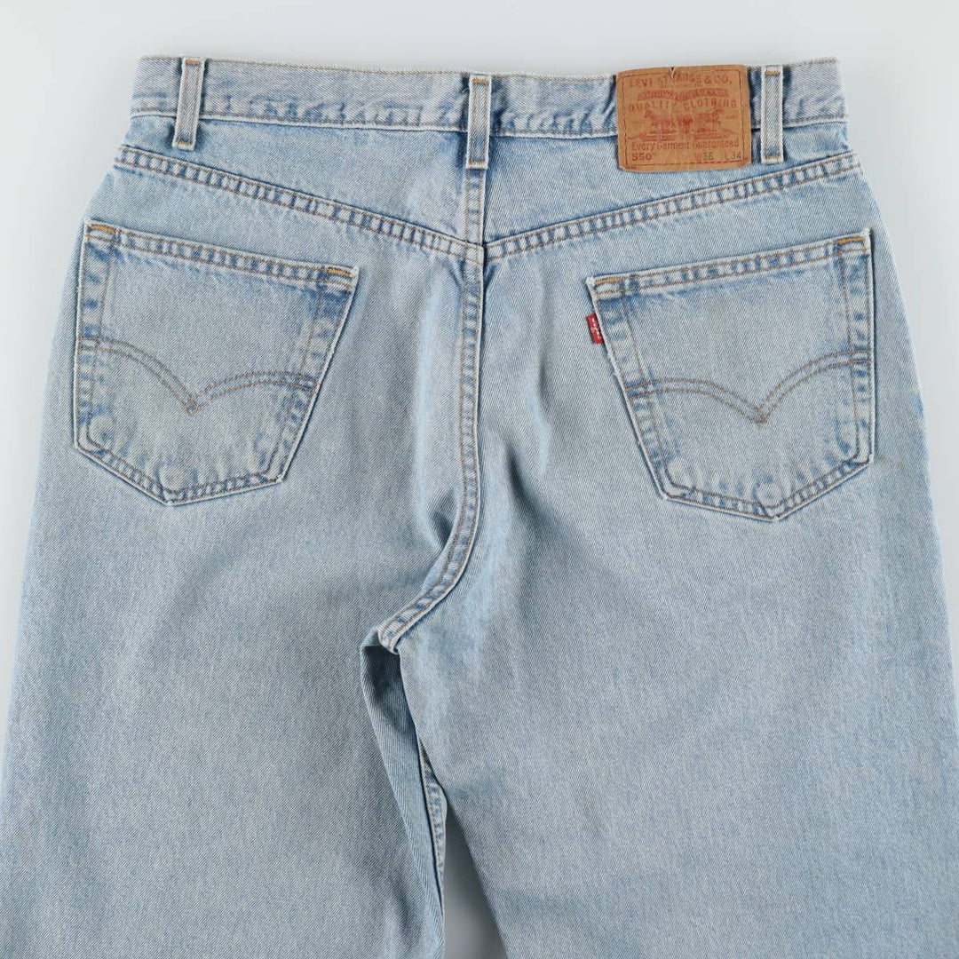 2000'S Levi's 550 Relaxed Fit Tapered Denim Pants, W36 L34 (equivalent to men's W35) cotton blue type Vintage Second Hand