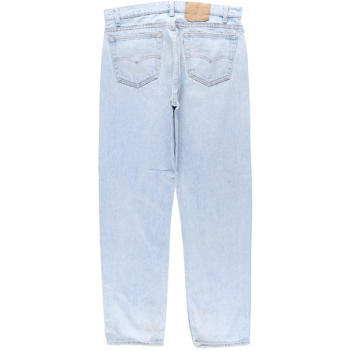 1990'S Levi's 550-4834 Tapered Denim Pants, Made in USA, Men's Size W36 (approx.), Vintage cotton Blue type light blue Vintage Second Hand