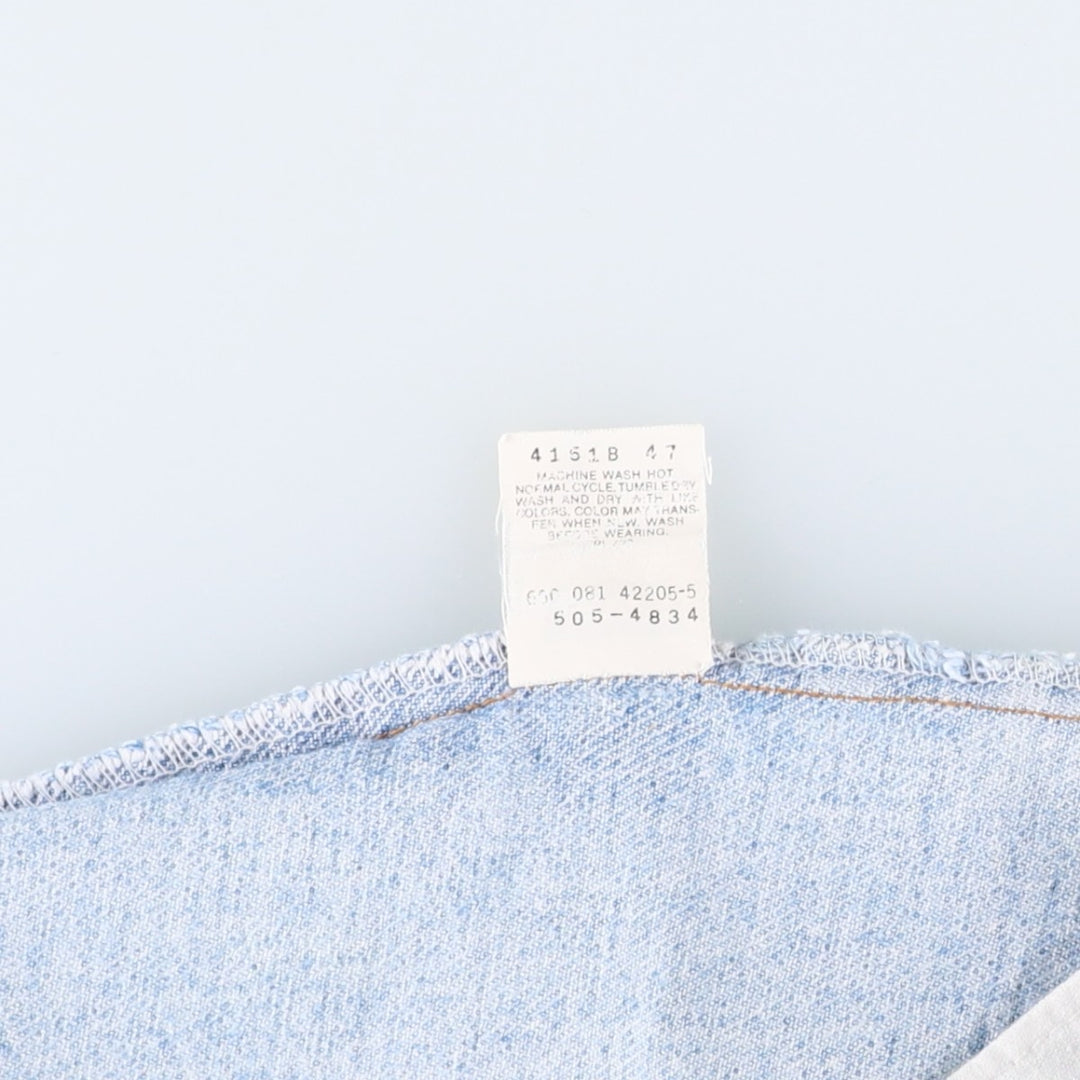 1990'S Levi's 550-4834 Tapered Denim Pants, Made in USA, Men's Size W36 (approx.), Vintage cotton Blue type light blue Vintage Second Hand