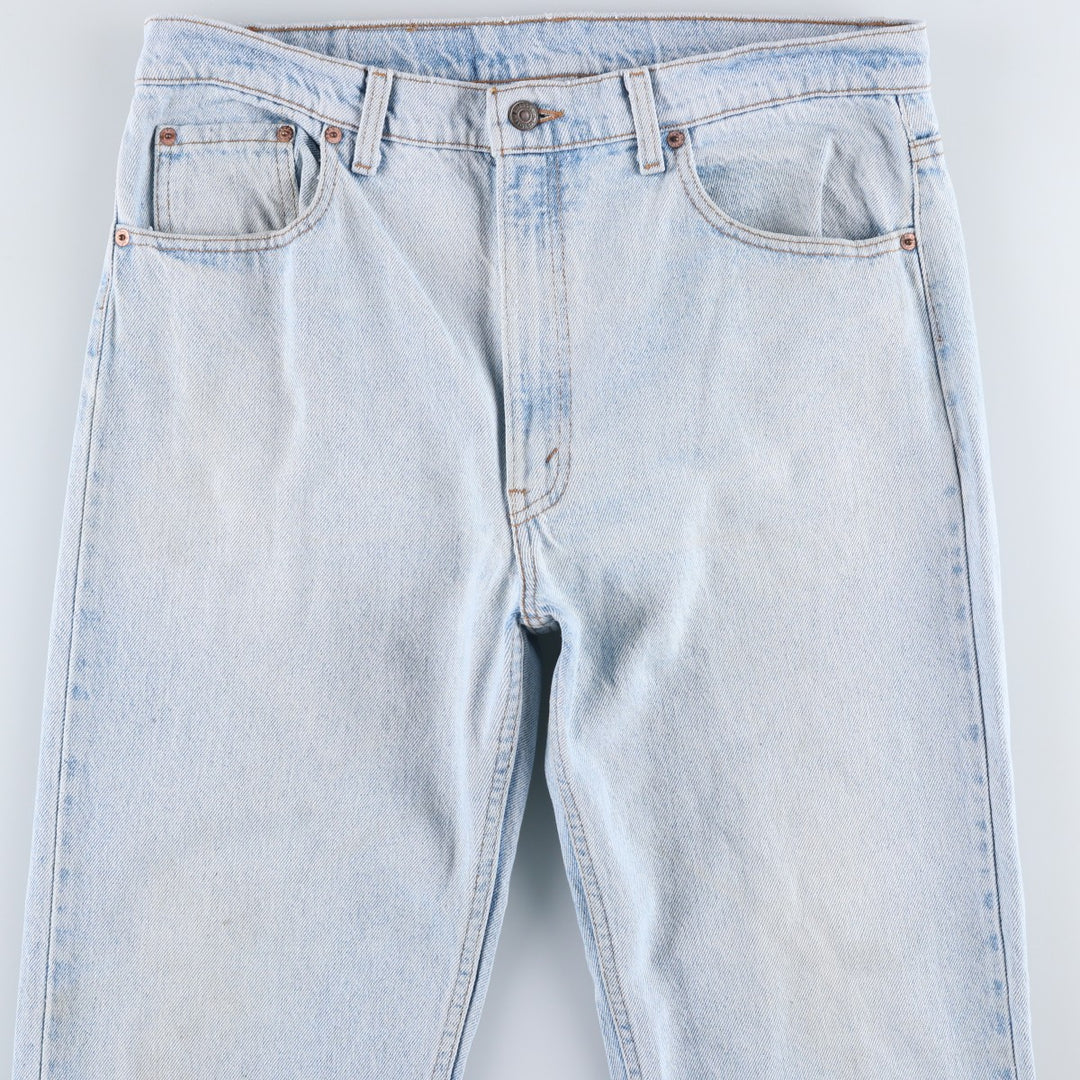 1990'S Levi's 550-4834 Tapered Denim Pants, Made in USA, Men's Size W36 (approx.), Vintage cotton Blue type light blue Vintage Second Hand