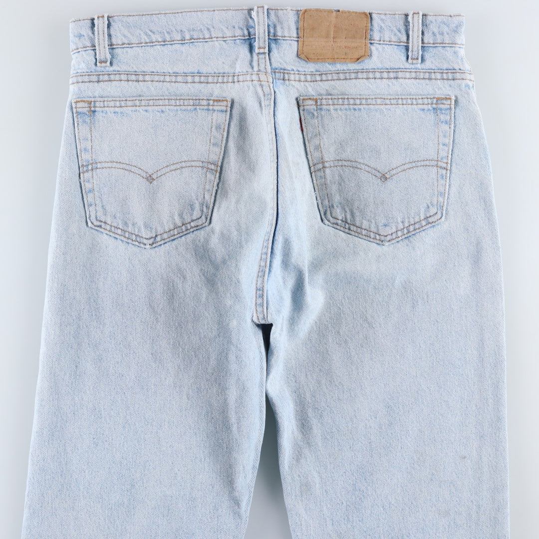 1990'S Levi's 550-4834 Tapered Denim Pants, Made in USA, Men's Size W36 (approx.), Vintage cotton Blue type light blue Vintage Second Hand