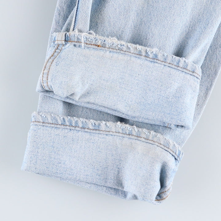 1990'S Levi's 550-4834 Tapered Denim Pants, Made in USA, Men's Size W36 (approx.), Vintage cotton Blue type light blue Vintage Second Hand
