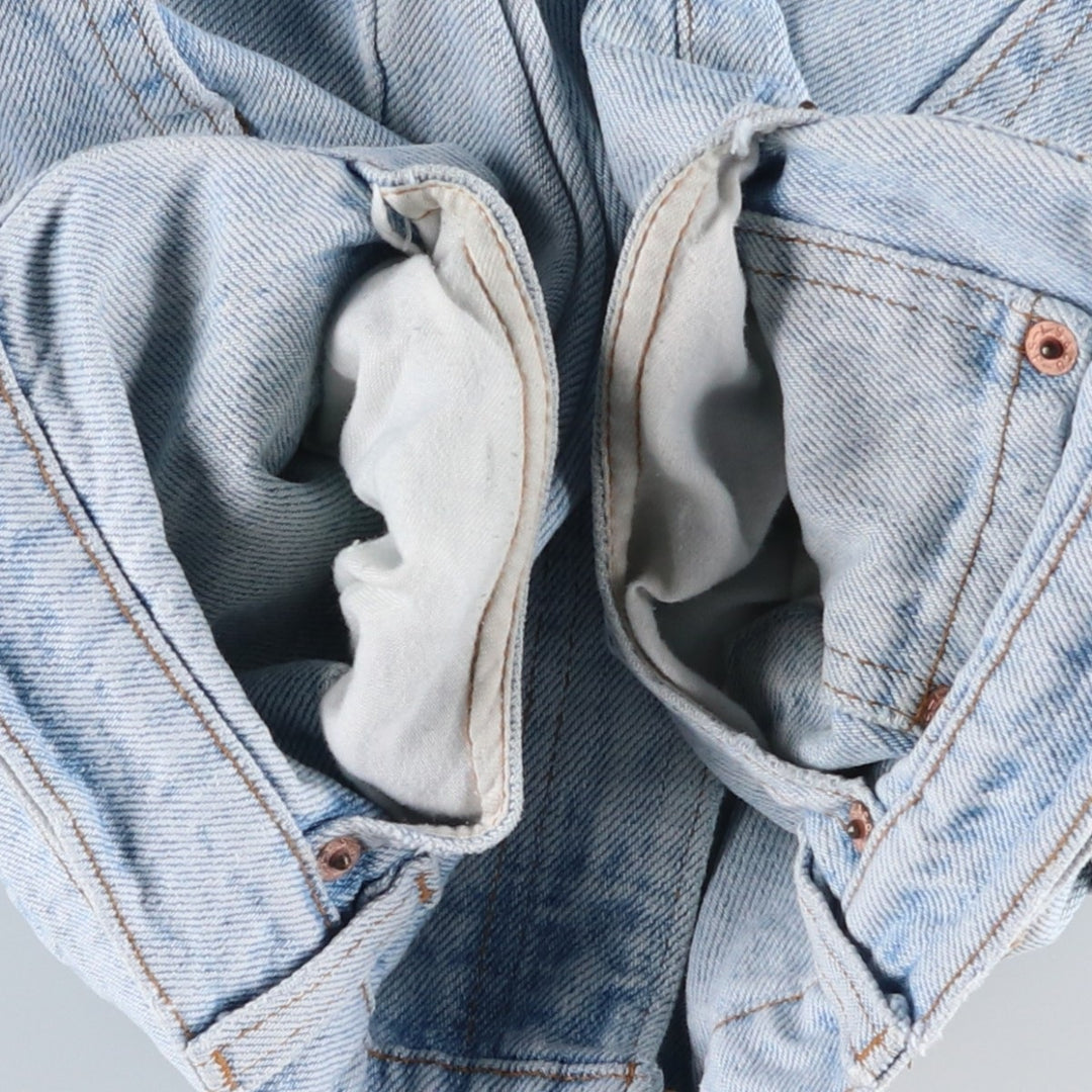 1990'S Levi's 550-4834 Tapered Denim Pants, Made in USA, Men's Size W36 (approx.), Vintage cotton Blue type light blue Vintage Second Hand
