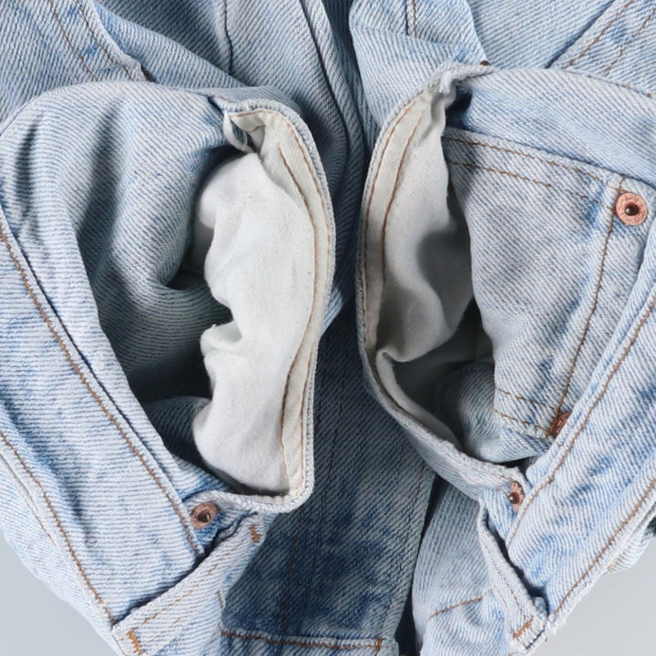 1990'S Levi's 550-4834 Tapered Denim Pants, Made in USA, Men's Size W36 (approx.), Vintage cotton Blue type light blue Vintage Second Hand
