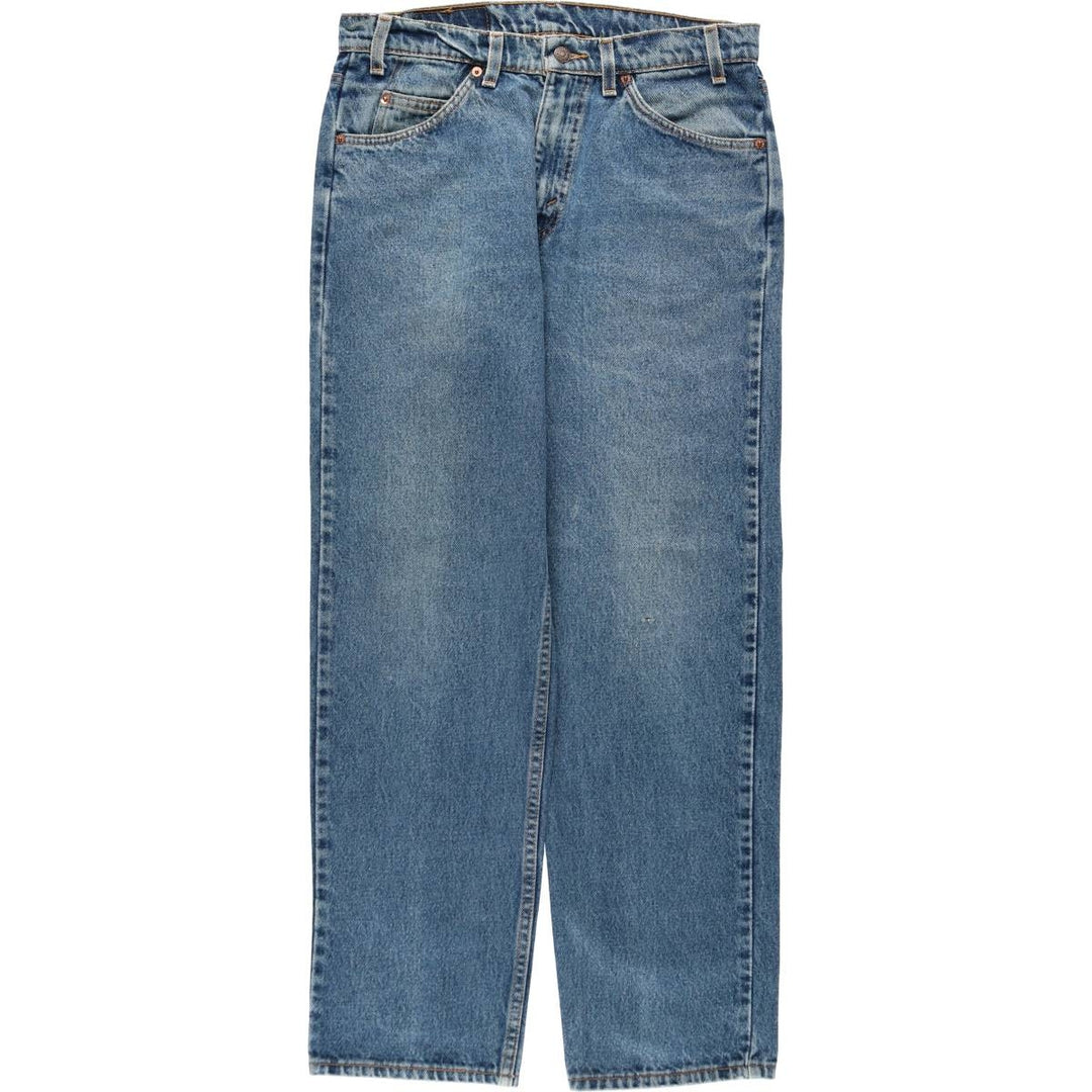 1990'S Levi's 550 Relaxed Fit Orange Tab Tapered Denim Pants, Made in USA, Men's Size W32 (approx.), Vintage cotton blue type Vintage Second Hand