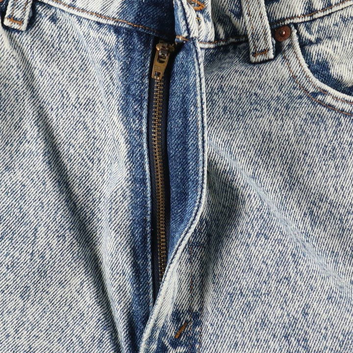 Levi's 550-4822 Chemical Wash Tapered Denim Pants, Made in USA, Men's Size W34 (approx.) cotton blue type Vintage Second Hand