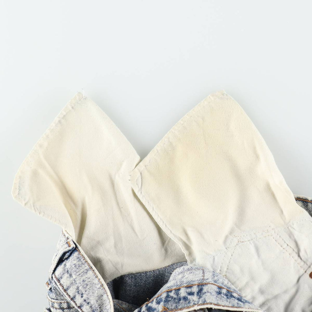 Levi's 550-4822 Chemical Wash Tapered Denim Pants, Made in USA, Men's Size W34 (approx.) cotton blue type Vintage Second Hand