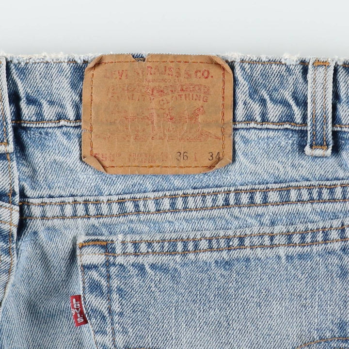 90'S Levi's 550 Relaxed Fit Tapered Leg Tapered Denim Pants Made in USA Men's W34 Vintage cotton blue type Vintage Second Hand