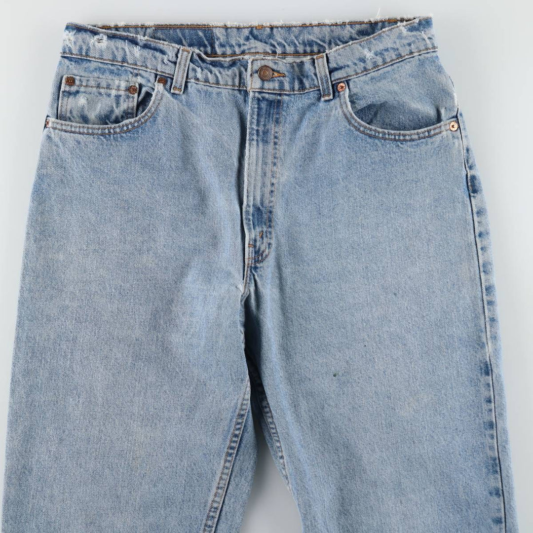 90'S Levi's 550 Relaxed Fit Tapered Leg Tapered Denim Pants Made in USA Men's W34 Vintage cotton blue type Vintage Second Hand