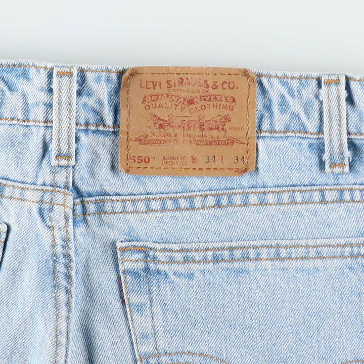 90'S Levi's 550 Relaxed Fit Tapered Leg Tapered Denim Pants Made in USA Men's W33 Vintage cotton blue type Vintage Second Hand