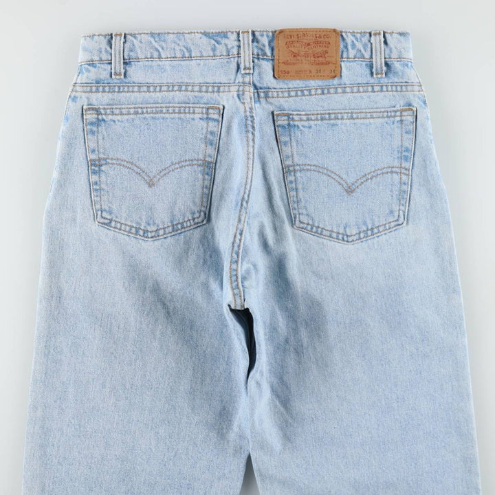 90'S Levi's 550 Relaxed Fit Tapered Leg Tapered Denim Pants Made in USA Men's W33 Vintage cotton blue type Vintage Second Hand