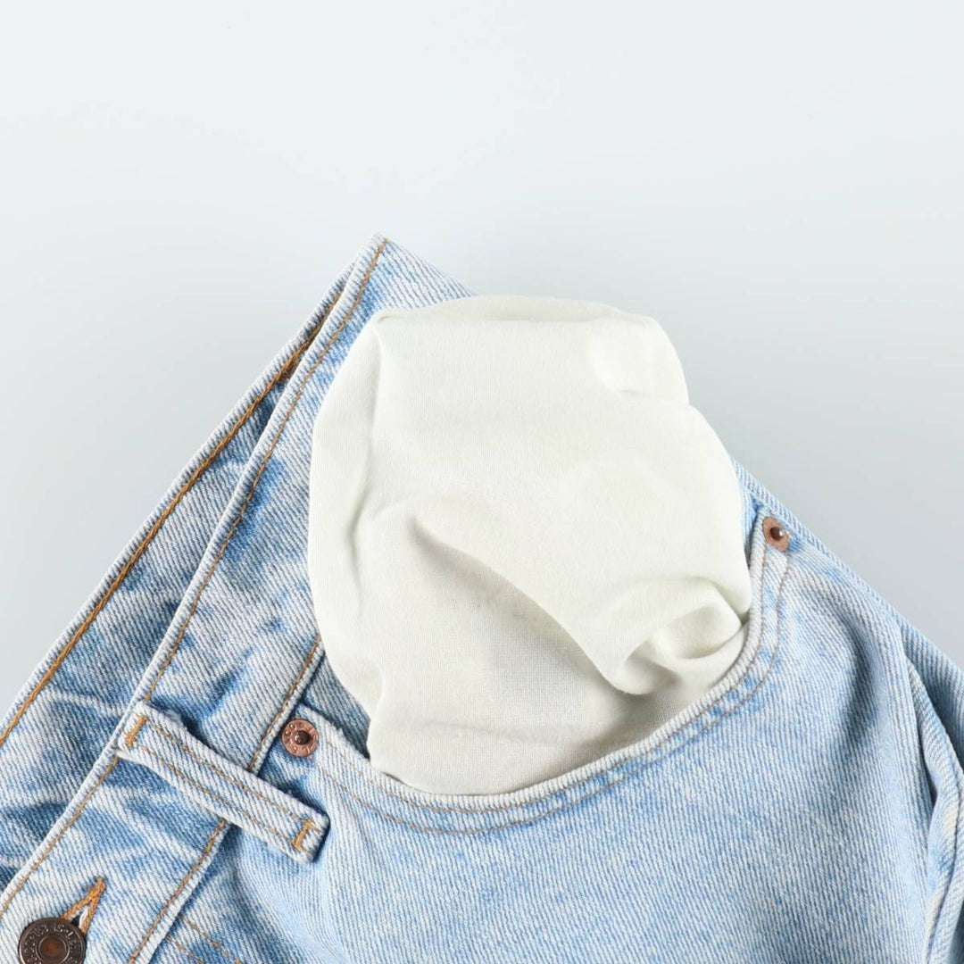 90'S Levi's 550 Relaxed Fit Tapered Leg Tapered Denim Pants Made in USA Men's W33 Vintage cotton blue type Vintage Second Hand