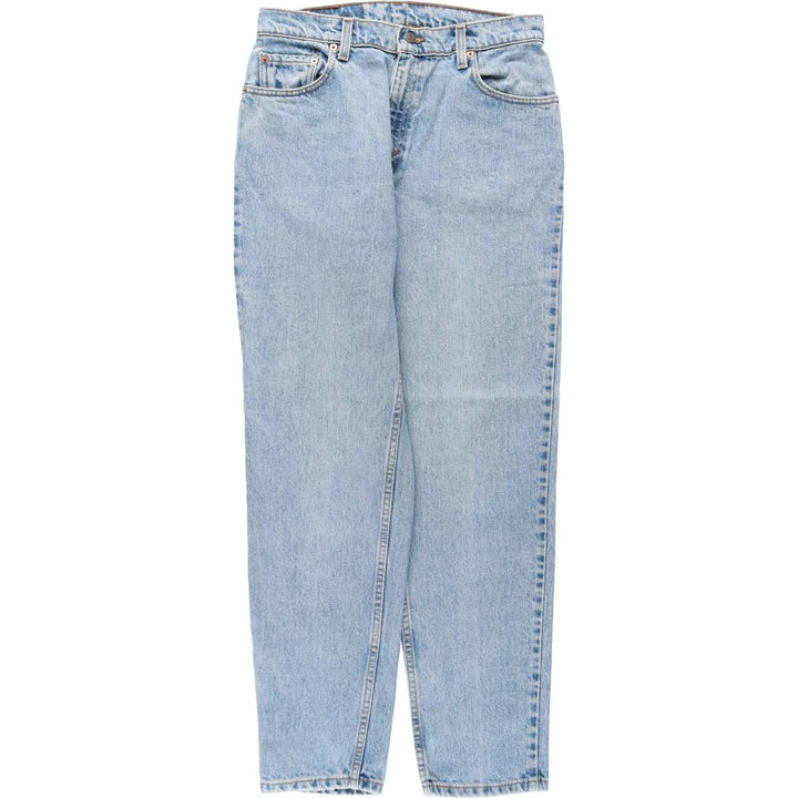 1990'S Levi's 10550-4392 Relaxed Fit Tapered Leg Denim Pants, Made in USA, Women's Size L (W30 equivalent) cotton blue type Vintage Second Hand