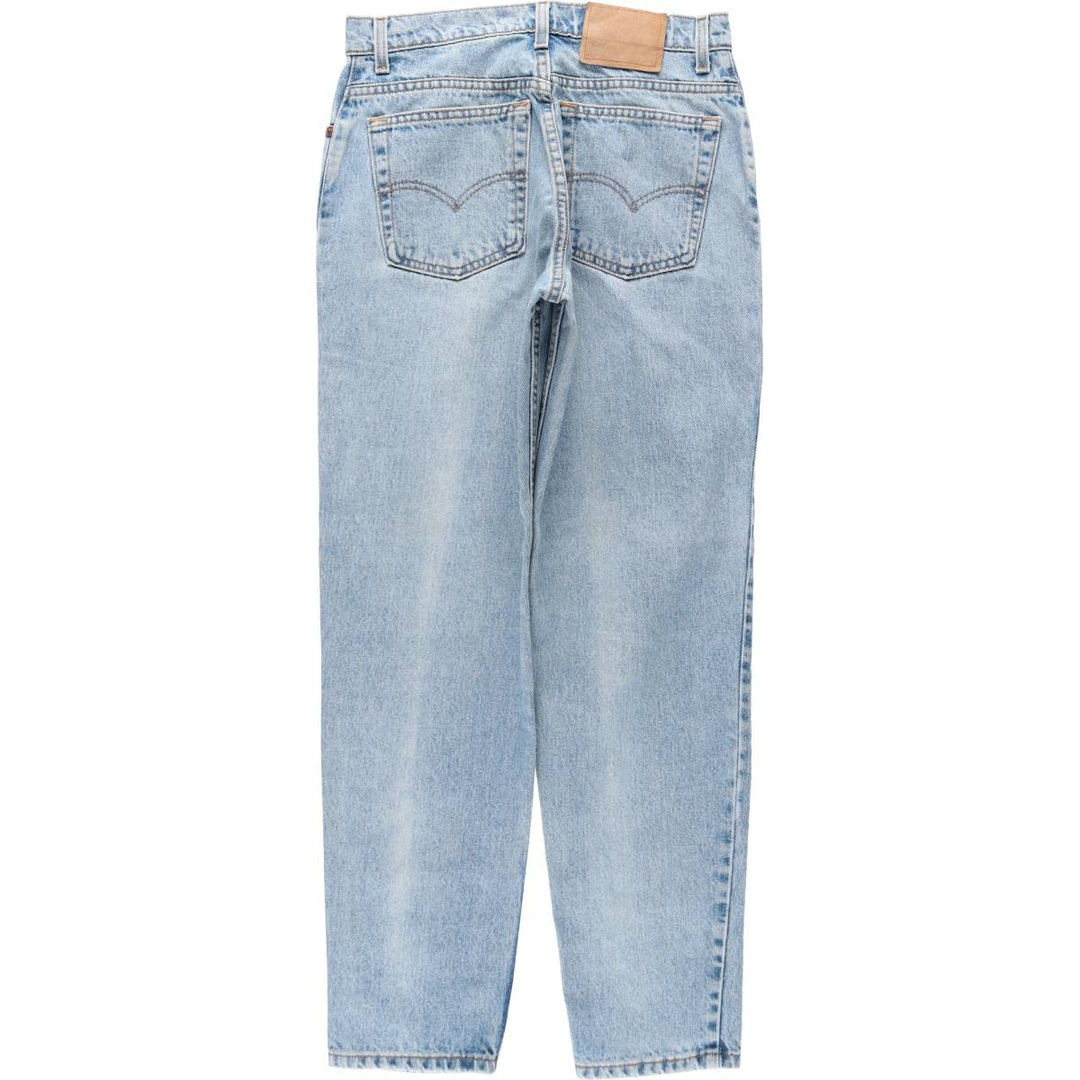 1990'S Levi's 10550-4392 Relaxed Fit Tapered Leg Denim Pants, Made in USA, Women's Size L (W30 equivalent) cotton blue type Vintage Second Hand