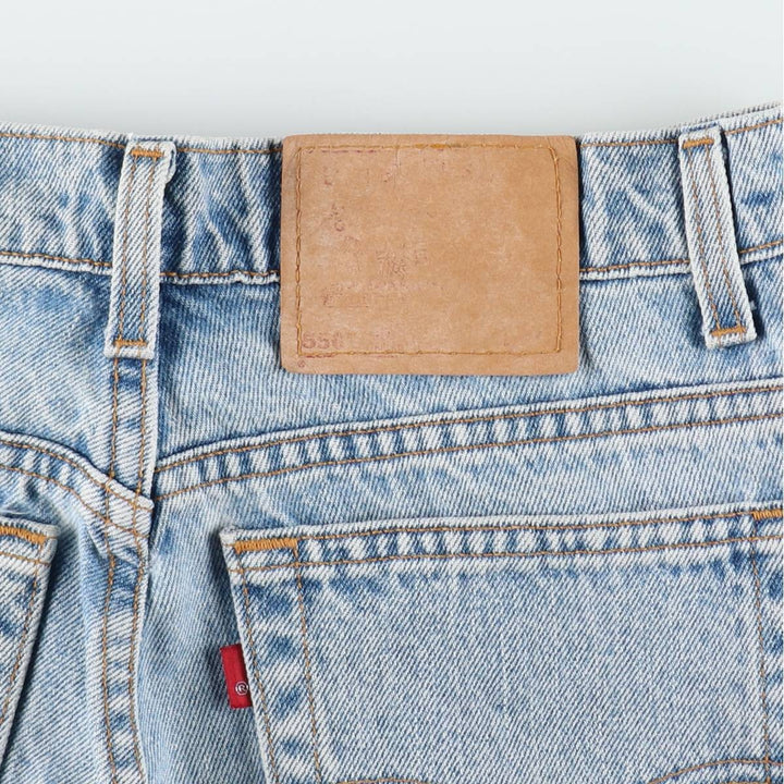 1990'S Levi's 10550-4392 Relaxed Fit Tapered Leg Denim Pants, Made in USA, Women's Size L (W30 equivalent) cotton blue type Vintage Second Hand