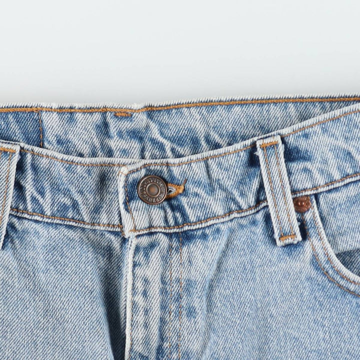 1990'S Levi's 10550-4392 Relaxed Fit Tapered Leg Denim Pants, Made in USA, Women's Size L (W30 equivalent) cotton blue type Vintage Second Hand