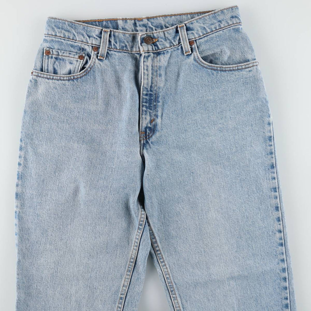 1990'S Levi's 10550-4392 Relaxed Fit Tapered Leg Denim Pants, Made in USA, Women's Size L (W30 equivalent) cotton blue type Vintage Second Hand