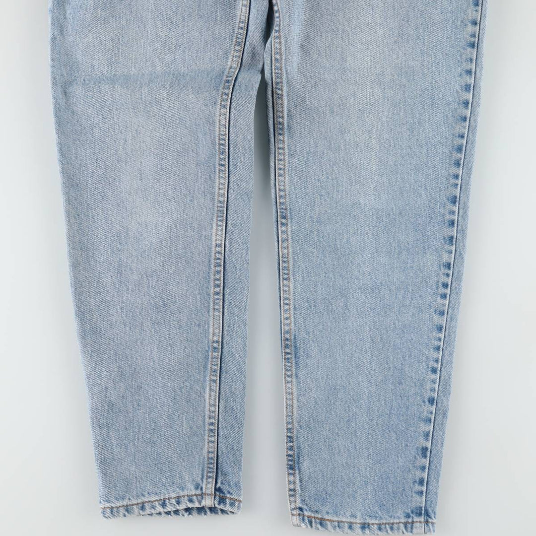 1990'S Levi's 10550-4392 Relaxed Fit Tapered Leg Denim Pants, Made in USA, Women's Size L (W30 equivalent) cotton blue type Vintage Second Hand