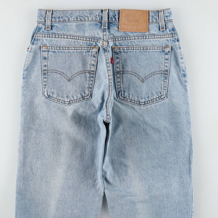 1990'S Levi's 10550-4392 Relaxed Fit Tapered Leg Denim Pants, Made in USA, Women's Size L (W30 equivalent) cotton blue type Vintage Second Hand