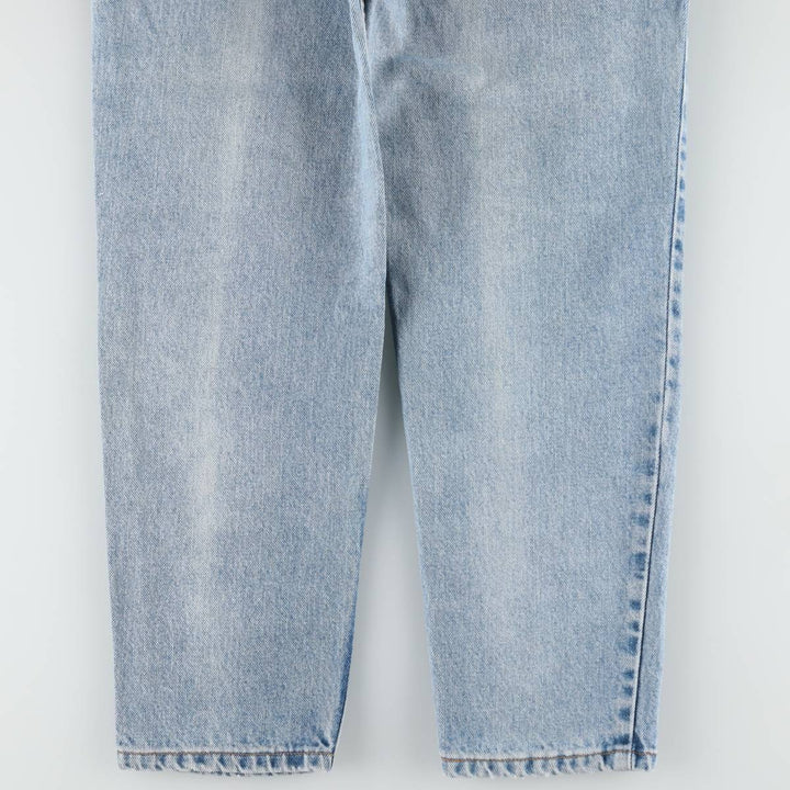 1990'S Levi's 10550-4392 Relaxed Fit Tapered Leg Denim Pants, Made in USA, Women's Size L (W30 equivalent) cotton blue type Vintage Second Hand