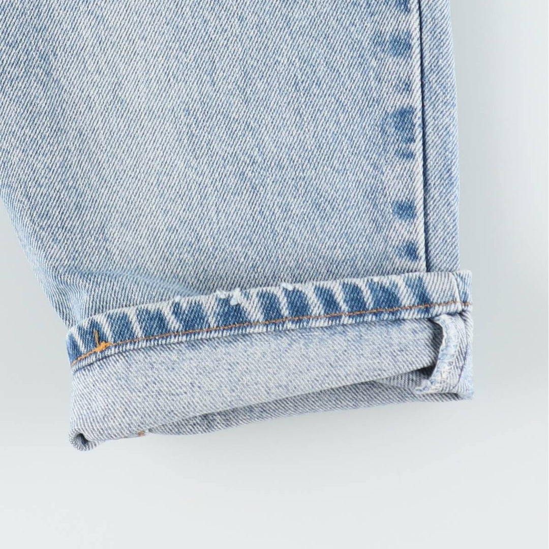 1990'S Levi's 10550-4392 Relaxed Fit Tapered Leg Denim Pants, Made in USA, Women's Size L (W30 equivalent) cotton blue type Vintage Second Hand