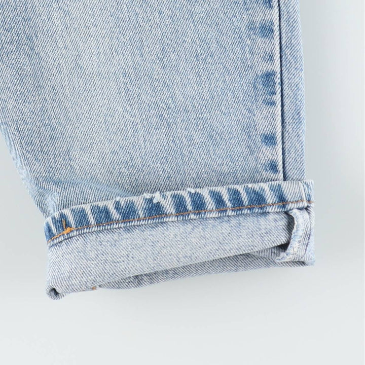 1990'S Levi's 10550-4392 Relaxed Fit Tapered Leg Denim Pants, Made in USA, Women's Size L (W30 equivalent) cotton blue type Vintage Second Hand