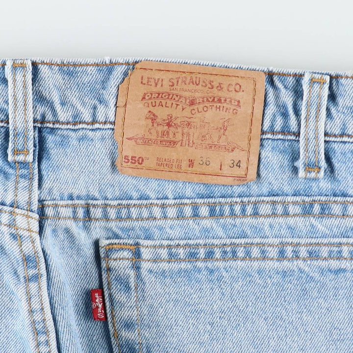 90'S Levi's 550 Relaxed Fit Tapered Leg Tapered Denim Pants Made in USA Men's W36 Vintage cotton blue type Vintage Second Hand