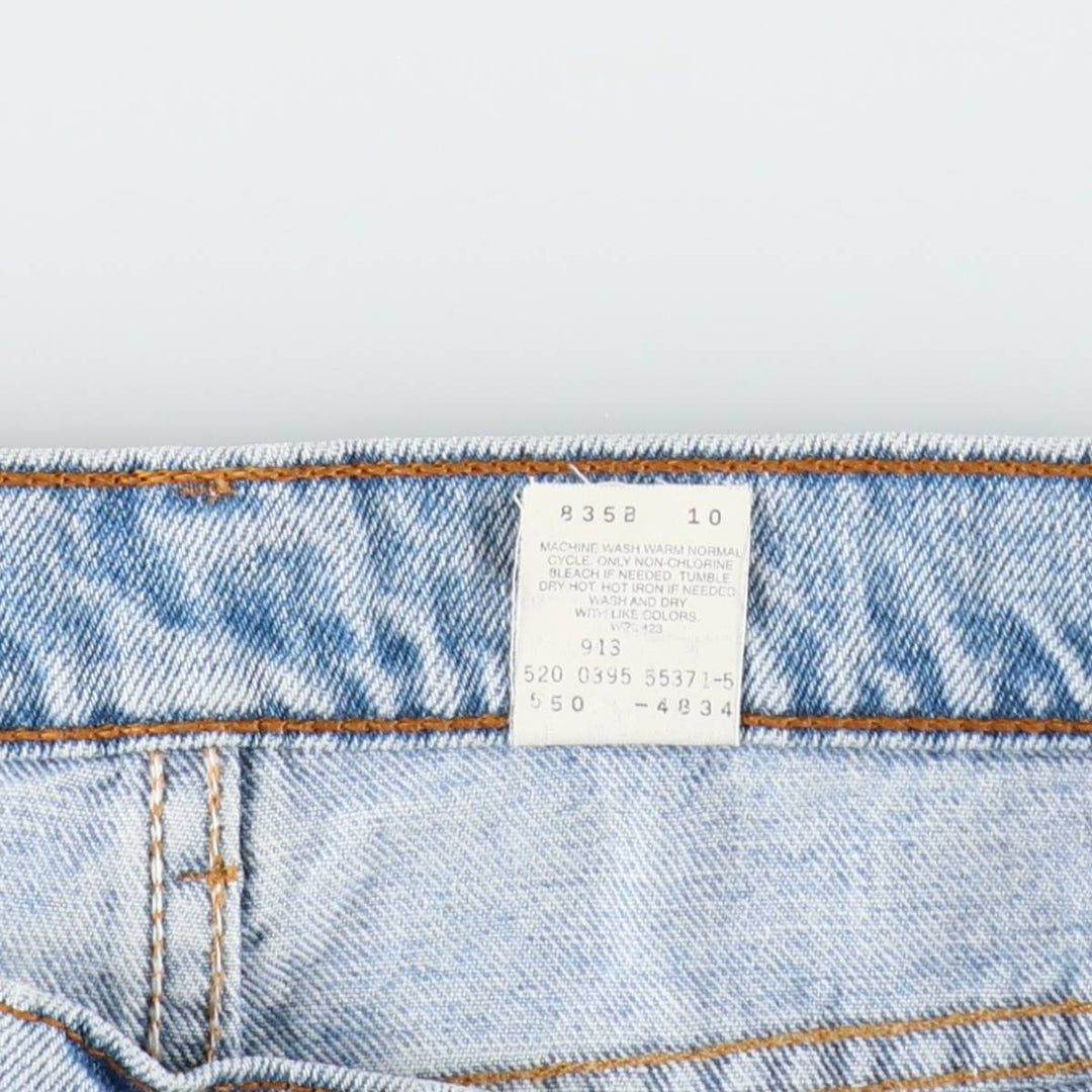 90'S Levi's 550 Relaxed Fit Tapered Leg Tapered Denim Pants Made in USA Men's W36 Vintage cotton blue type Vintage Second Hand