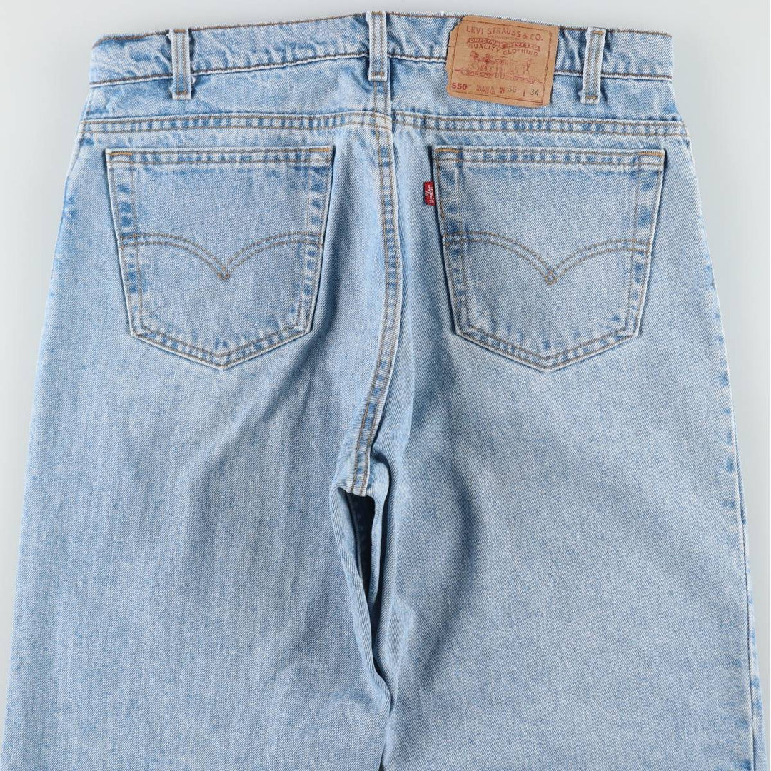 90'S Levi's 550 Relaxed Fit Tapered Leg Tapered Denim Pants Made in USA Men's W36 Vintage cotton blue type Vintage Second Hand