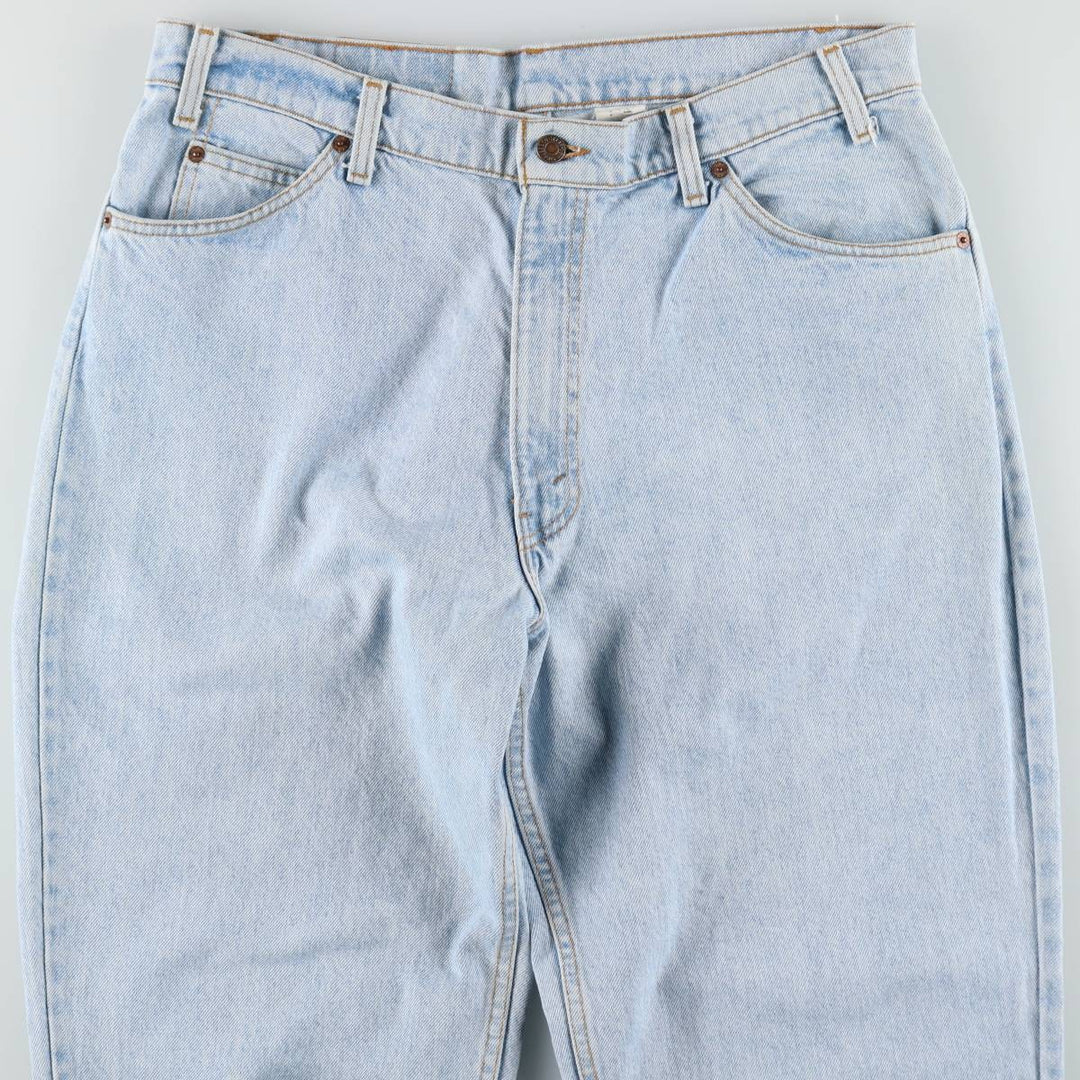 90'S Levi's 560 Loose Fit Tapered Leg Orange Tab Tapered Denim Pants, Made in USA, Men's W37 (approx.), Vintage unclear blue type Vintage Second Hand