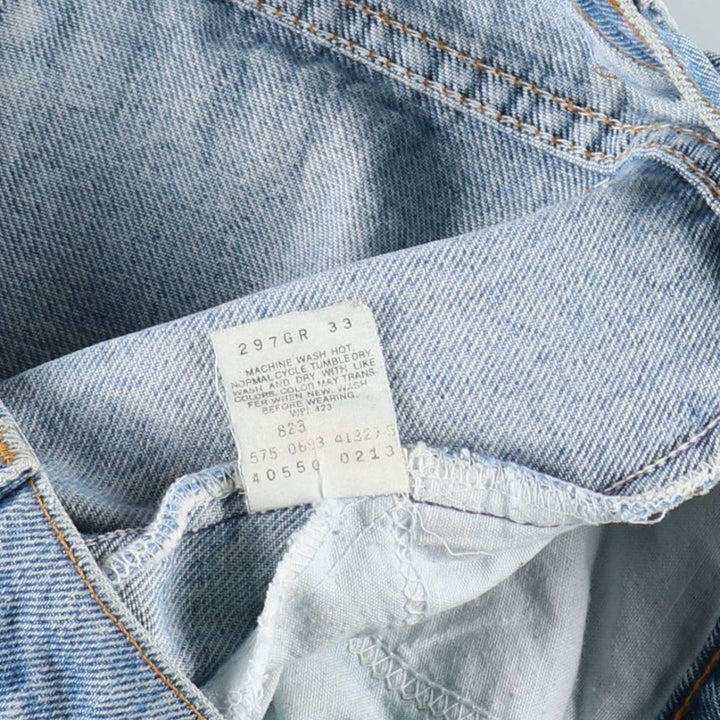1990'S Levi's 40550-0213 Orange Tab Tapered Denim Pants, Made in USA, Men's W36 (approx.), Vintage cotton blue type Vintage Second Hand