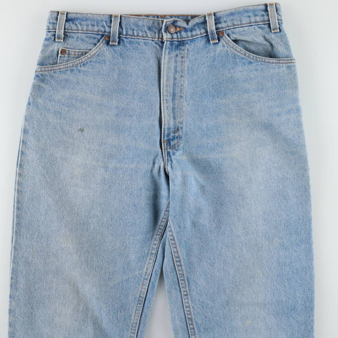1990'S Levi's 40550-0213 Orange Tab Tapered Denim Pants, Made in USA, Men's W36 (approx.), Vintage cotton blue type Vintage Second Hand