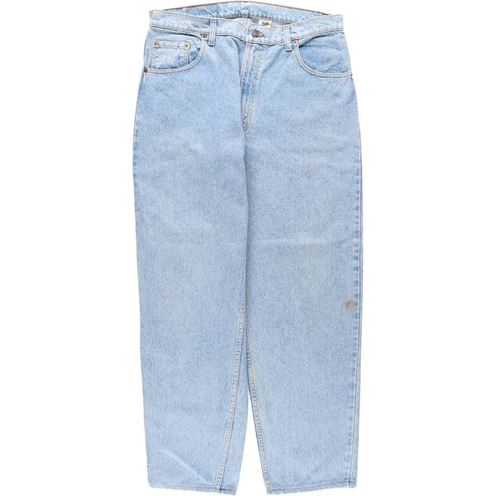 1990'S Levi's 550 Loose Fit Tapered Leg Denim Pants, Made in USA, Men's Size W36 (approx.), Vintage cotton blue type Vintage Second Hand