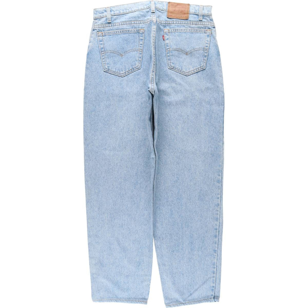 1990'S Levi's 550 Loose Fit Tapered Leg Denim Pants, Made in USA, Men's Size W36 (approx.), Vintage cotton blue type Vintage Second Hand