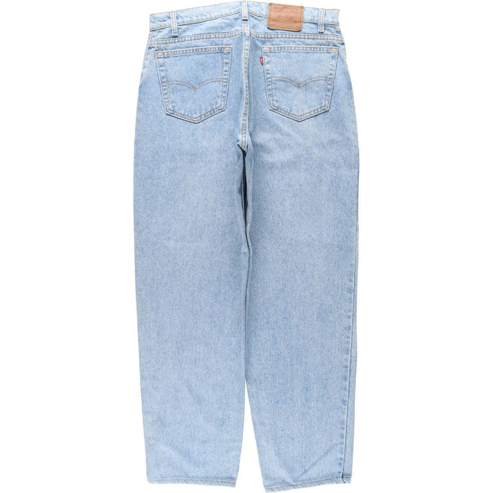 1990'S Levi's 550 Loose Fit Tapered Leg Denim Pants, Made in USA, Men's Size W36 (approx.), Vintage cotton blue type Vintage Second Hand