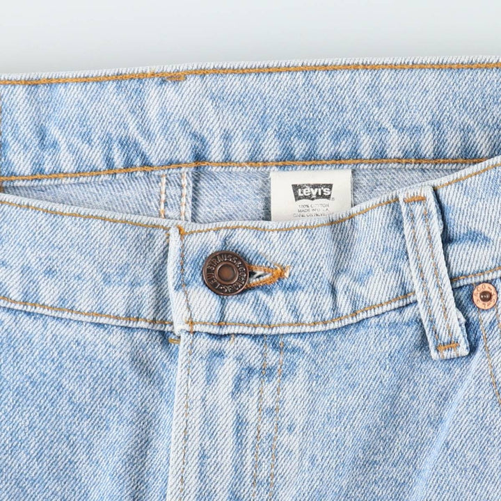 1990'S Levi's 550 Loose Fit Tapered Leg Denim Pants, Made in USA, Men's Size W36 (approx.), Vintage cotton blue type Vintage Second Hand