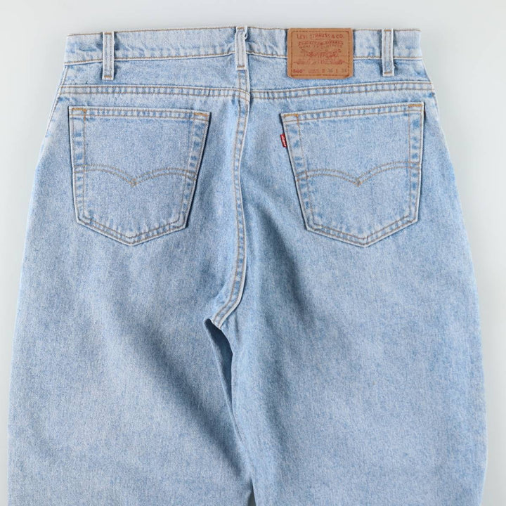 1990'S Levi's 550 Loose Fit Tapered Leg Denim Pants, Made in USA, Men's Size W36 (approx.), Vintage cotton blue type Vintage Second Hand